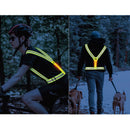 Colete de Segurança Refletivo Trabalho Noturno Com Luz LED para Ciclismo Motoboy