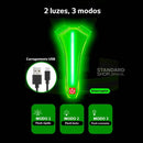 Colete de Segurança Refletivo Trabalho Noturno Com Luz LED para Ciclismo Motoboy