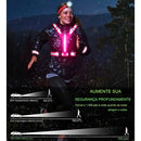 Colete de Segurança Refletivo Trabalho Noturno Com Luz LED para Ciclismo Motoboy