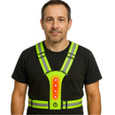 Colete de Segurança Refletivo Trabalho Noturno Com Luz LED para Ciclismo Motoboy