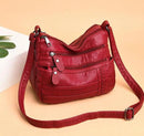 Bolsa de Couro Plutônio Vegano Feminina Red - Standard Shop