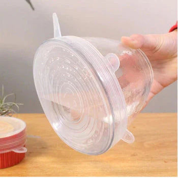 Tampa de Silicone Esticável para Alimentos (6 Peças) - Standard Shop