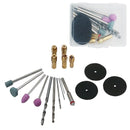 Mini Retifica Elétrica 12V - 17 Acessórios Fresagem Perfuração Corte - Standard Shop