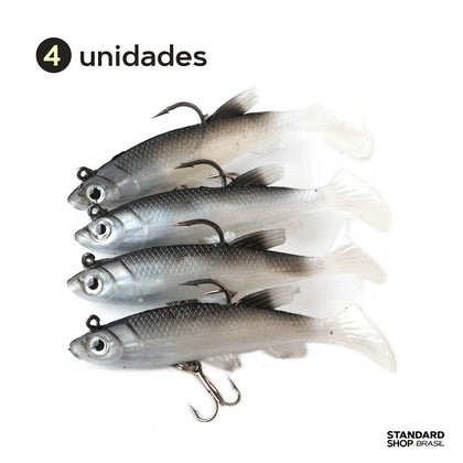 Isca de Peixe Realista 3D Macia 13g /8.5 cm 4UN - Standard Shop