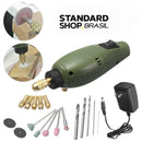Mini Retifica Elétrica 12V - 17 Acessórios Fresagem Perfuração Corte - Standard Shop