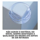 Kit 4 UN Protetor de Quina Silicone Mesa Segurança Para Crianças e Bebes - Standard Shop