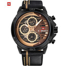 Relógio Masculino Navi 9110 Esporte Fino de Couro - Standard Shop