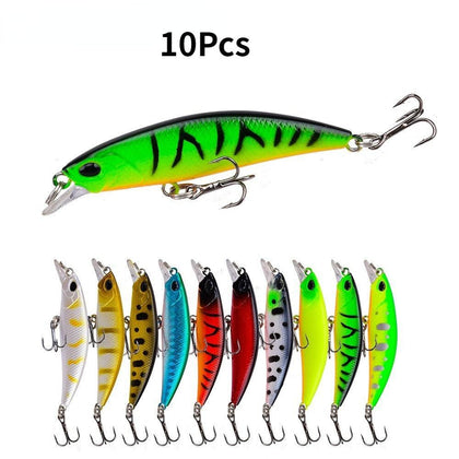 Iscas de Pesca Conjunto de 10 Pcs Peixinho Duro Artificial - Standard Shop