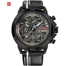 Relógio Masculino Navi 9110 Esporte Fino de Couro - Standard Shop