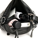 Bolsa de Couro Plutônio Vegano Feminina Black - Standard Shop